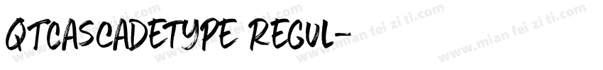QTCascadetype Regul字体转换